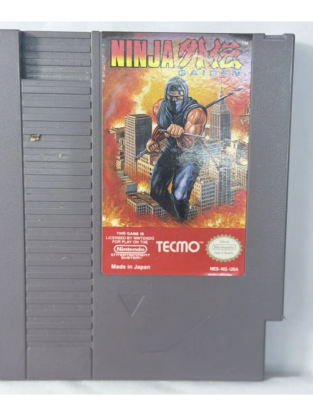 Ninja Gaiden NES 1985 Game Made In Japan Nintendo Tecmo Tested